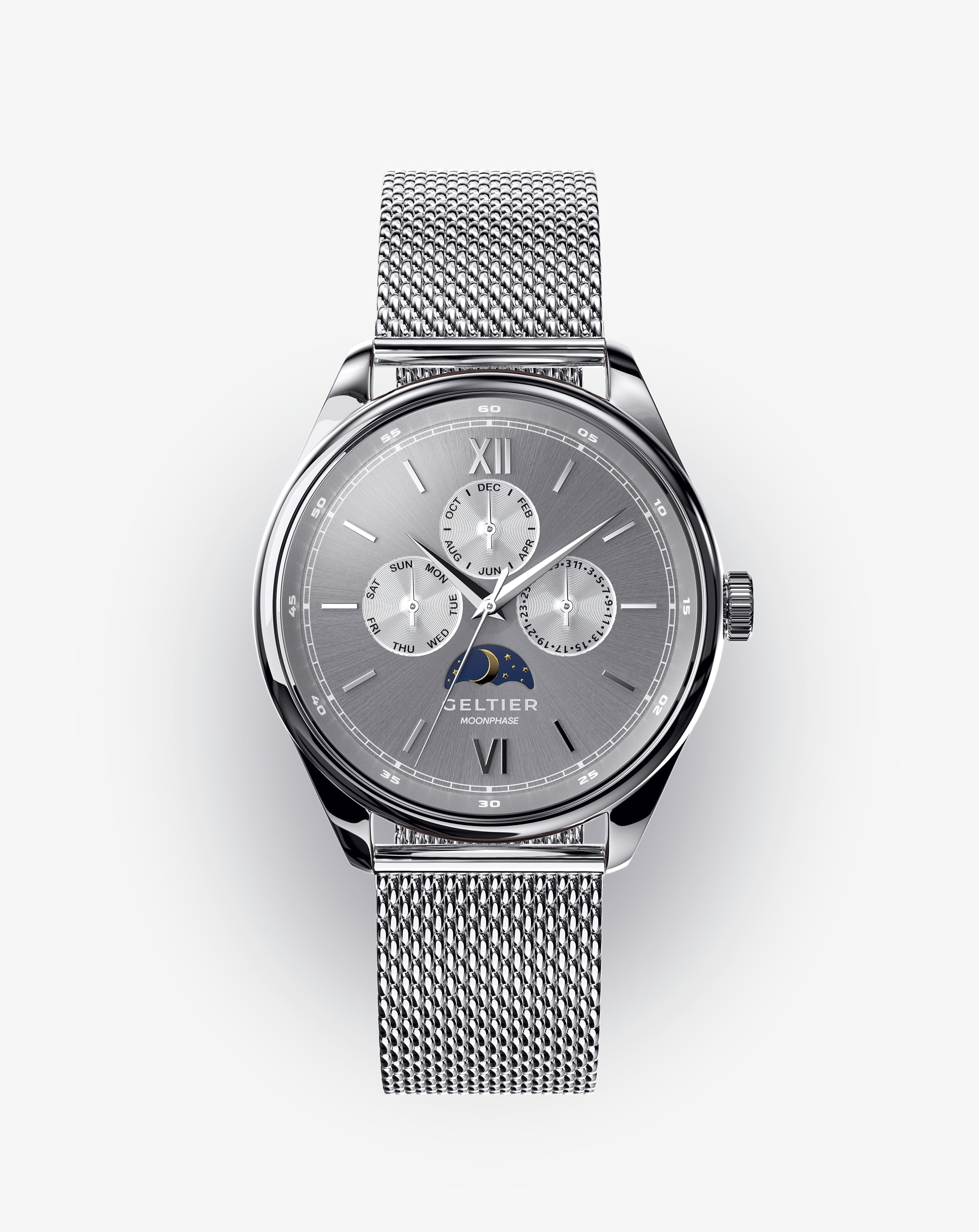 Crescent - Cool Gray Silver Steel