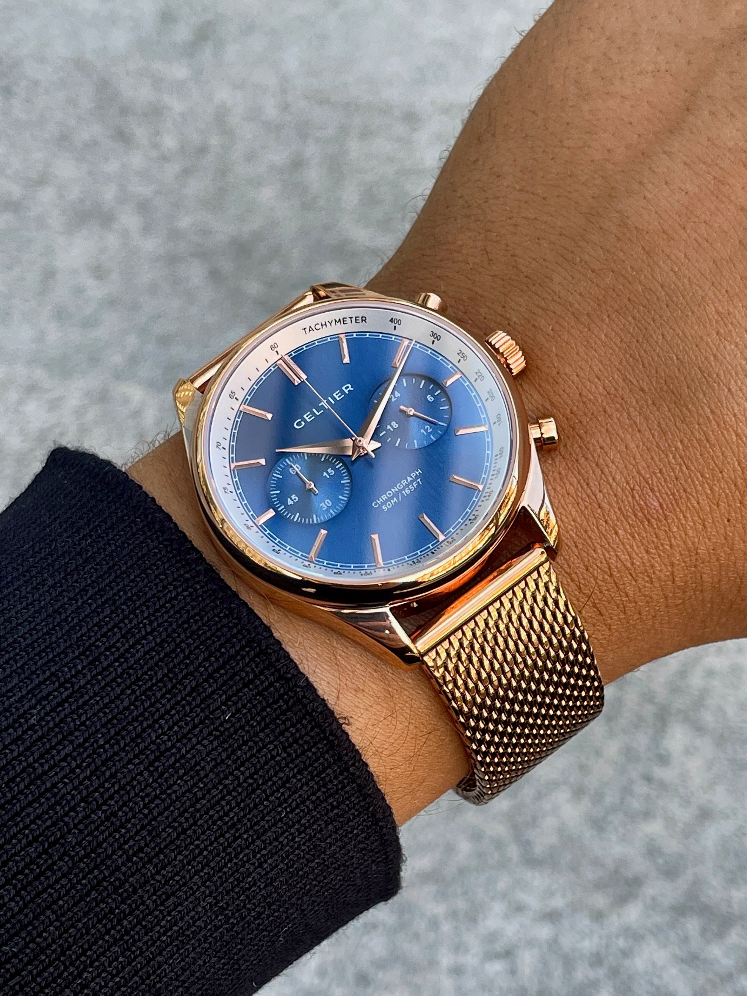 STRIDER - Royal Blue Gold Steel