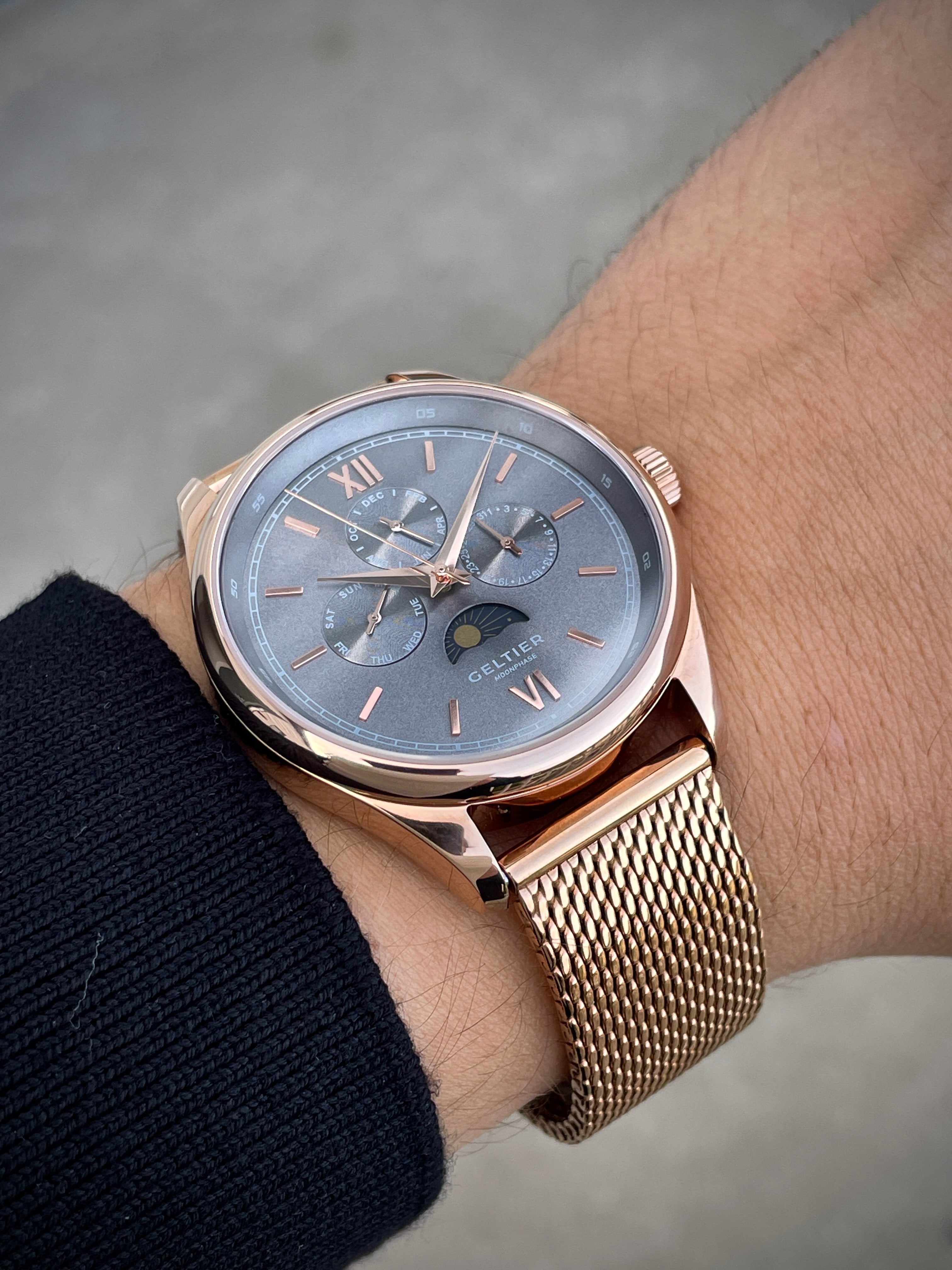 CRESCENT - Cool Gray Gold Steel