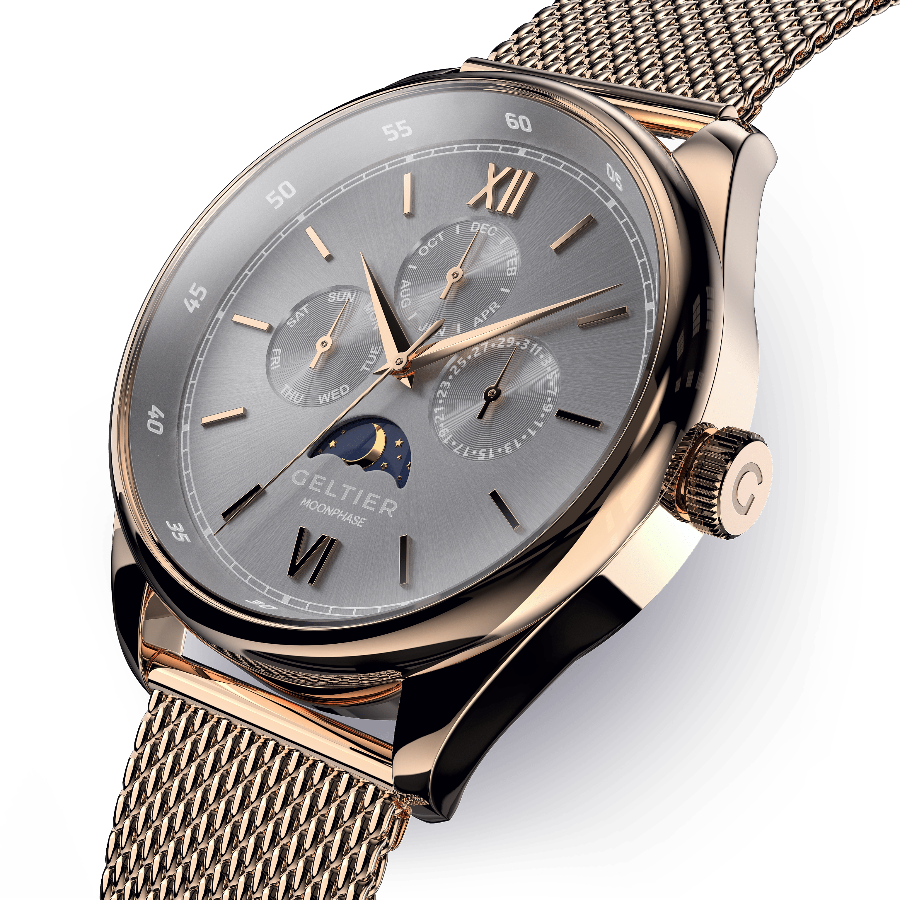 CRESCENT - Cool Gray Gold Steel - Geltier