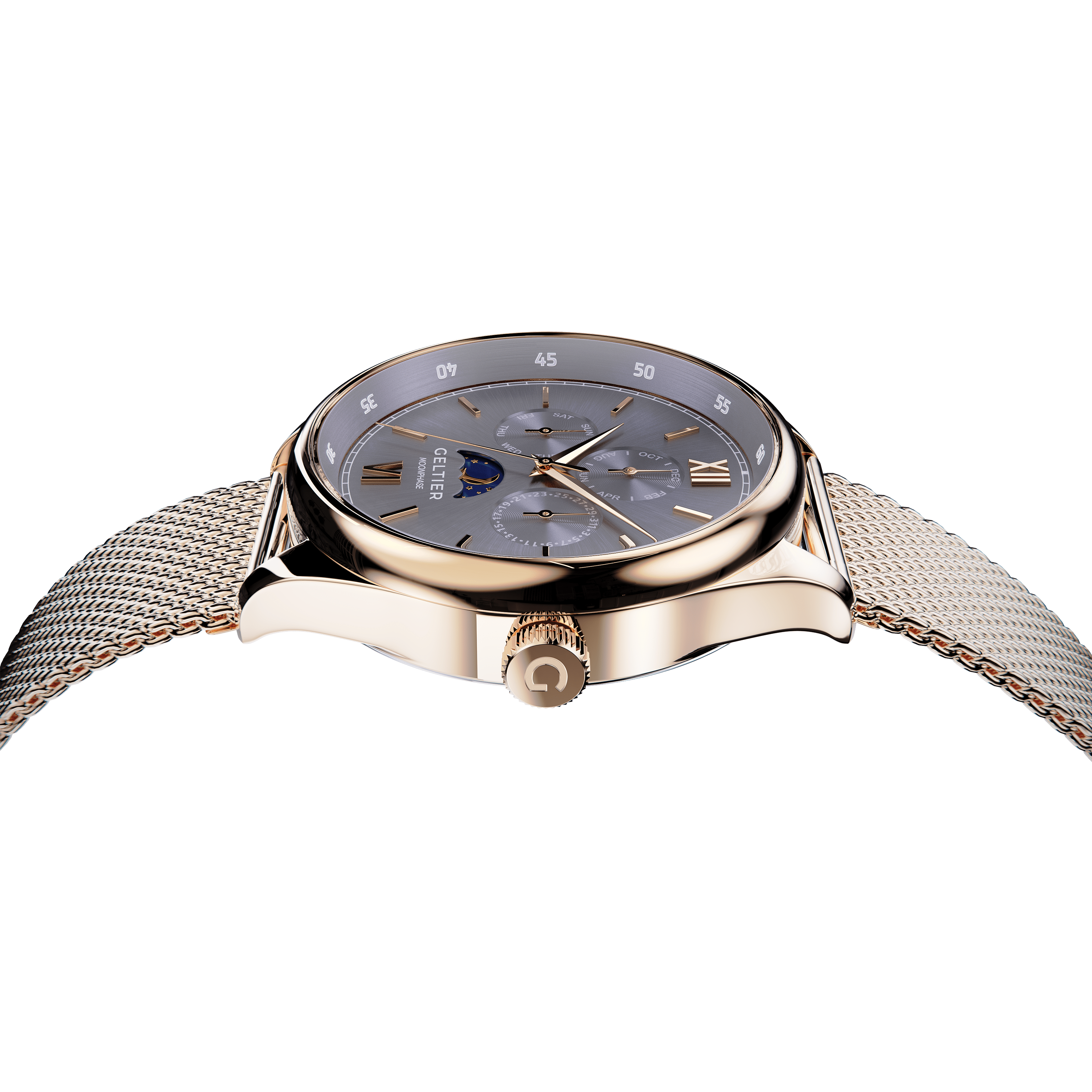 CRESCENT - Cool Gray Gold Steel - Geltier