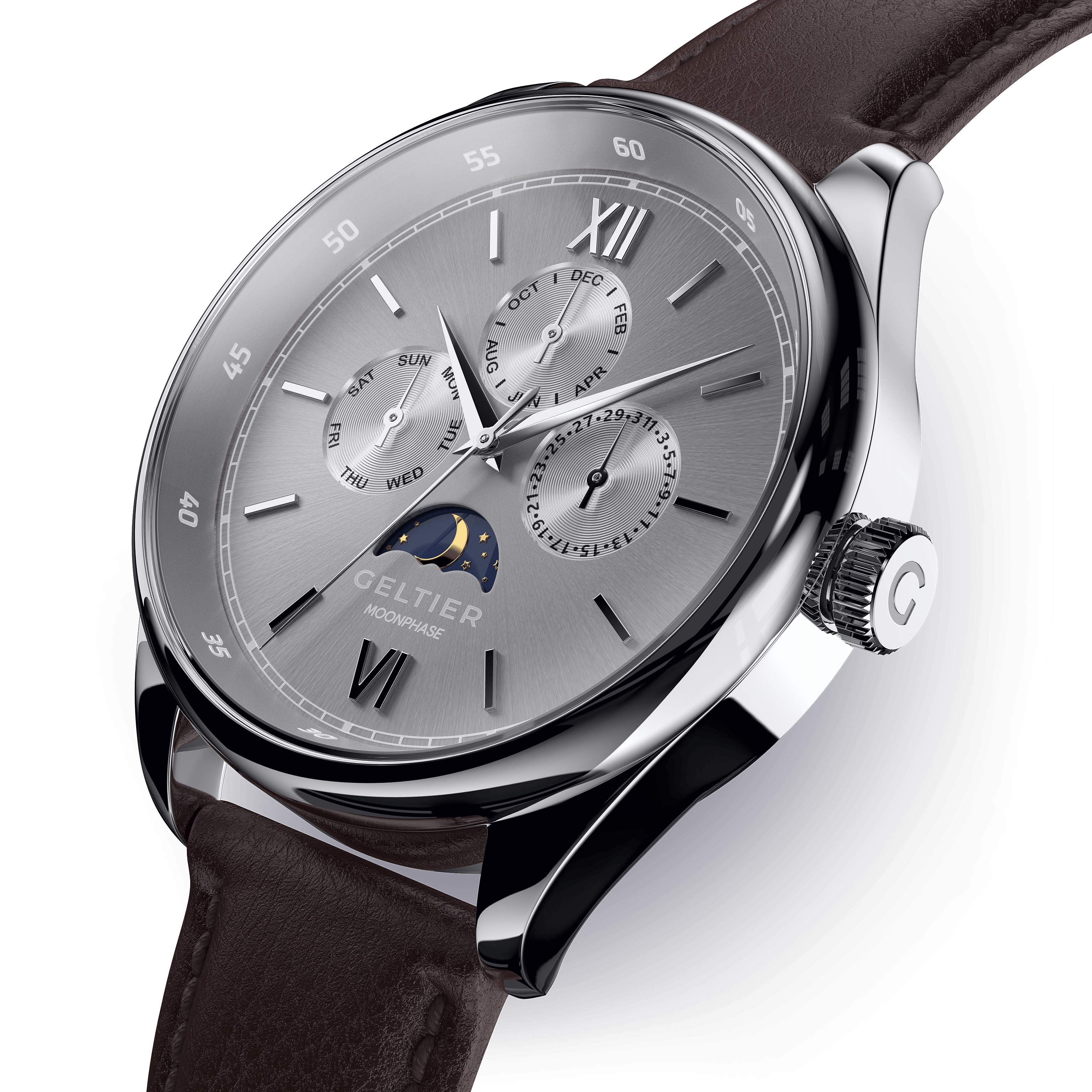CRESCENT - Cool Gray Silver - Geltier